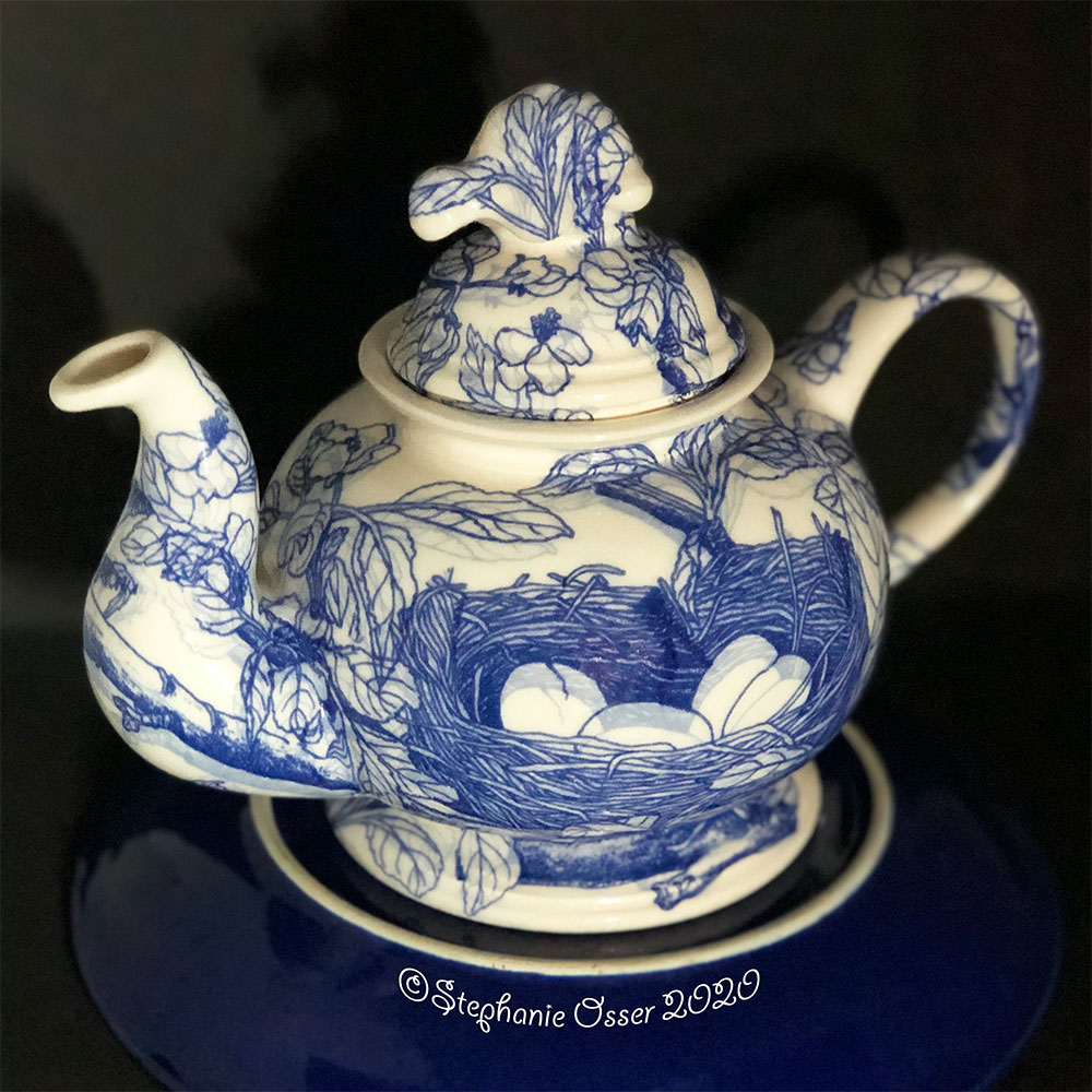 Bluebird Teapot – 2020 ICAN Juried Exhibition Winners!